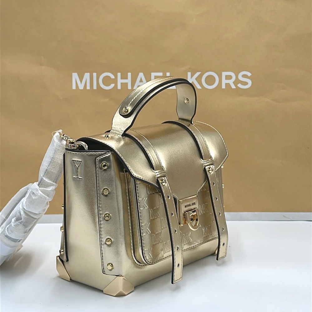 Michael Kors Manhattan Medium
Satchel Shoulder Crossbody bag MK
Pale Gold - Picture 5 of 14